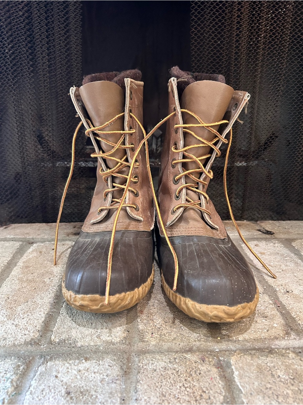 Sorel Brown and Tan Men’s Waterproof Lace-Up Rain & Snow Boots